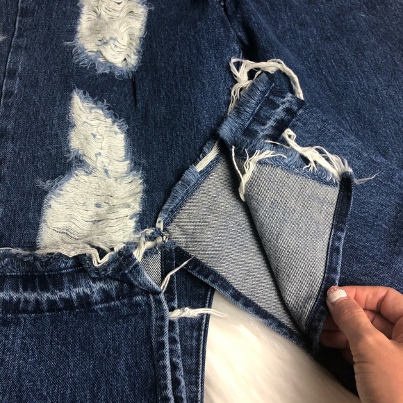 NWT Mumu Brooklyn Sapphire Straight Leg Jeans 27 - Picture 6 of 8